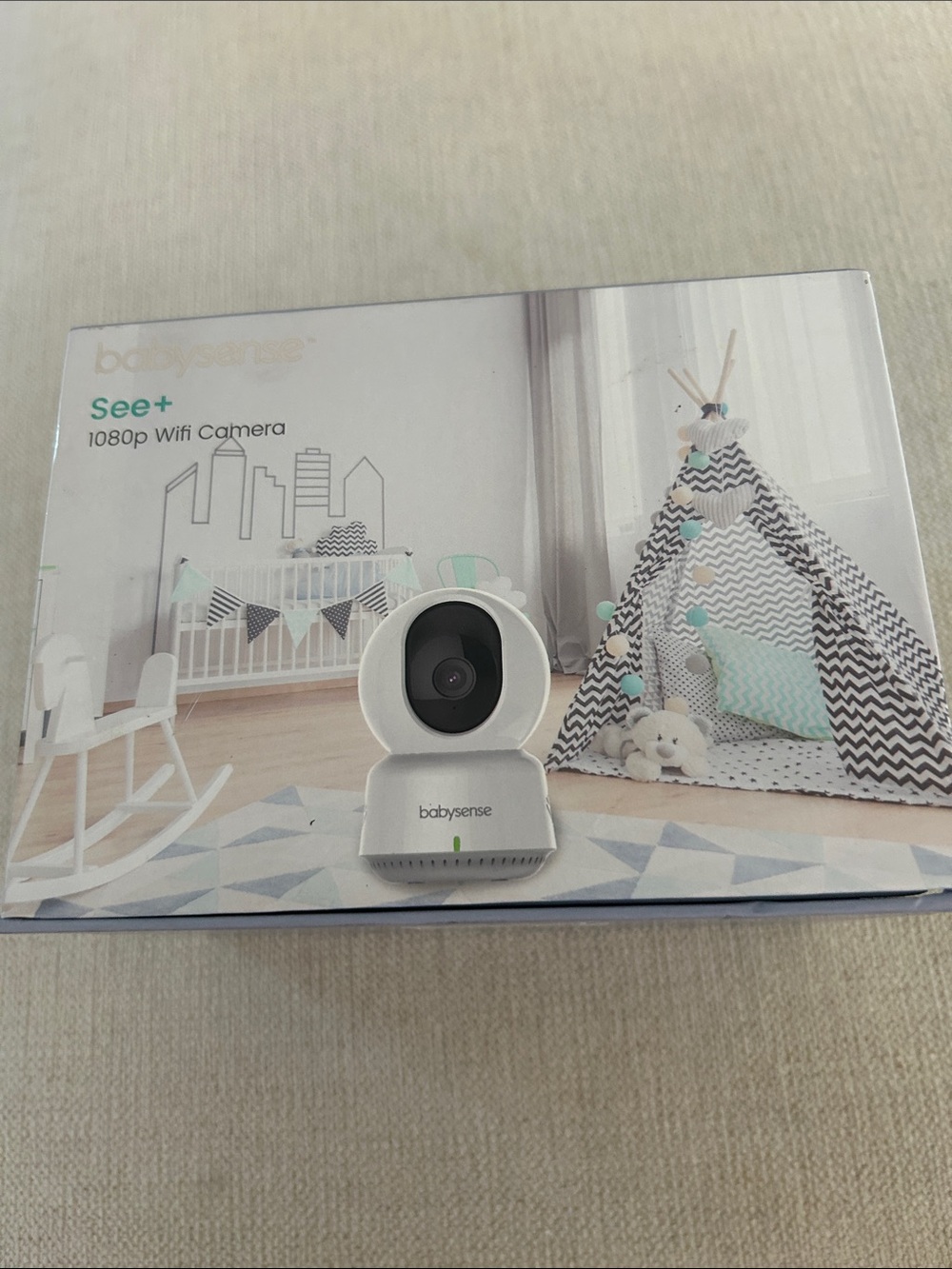 Babysense See Smart WiFi Baby Monitor, 1080p Camera, HD Night Vision - NWT open